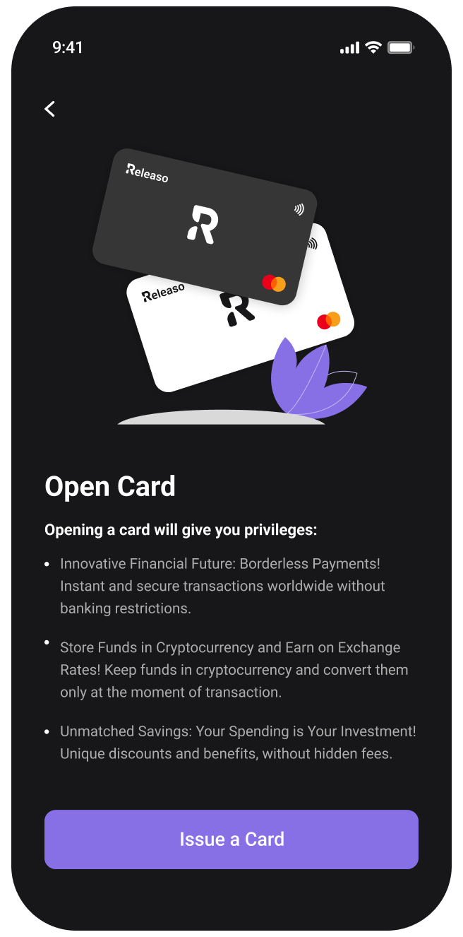 Crypto debit card worldwide